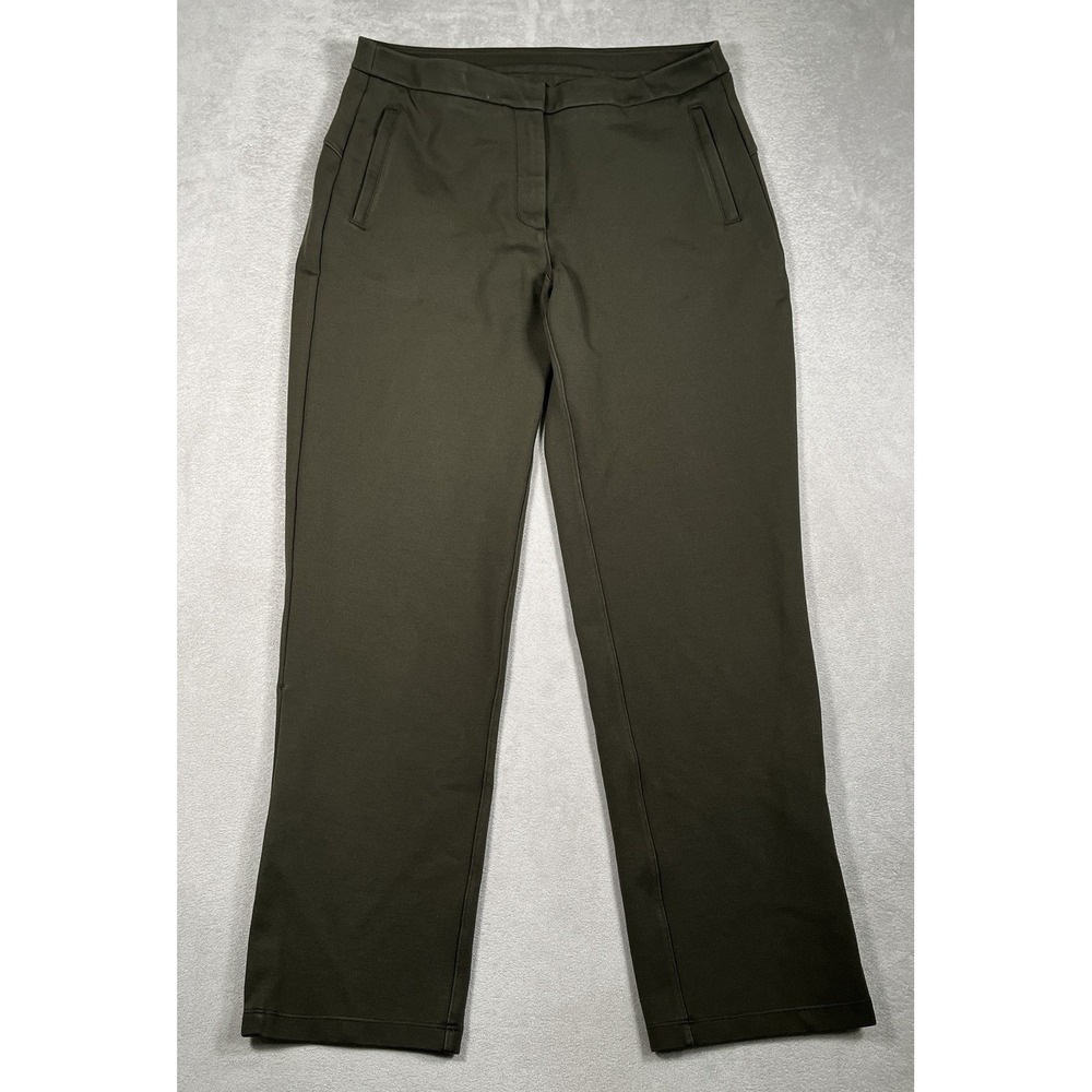 Lululemon On The Move Pant Ponte 28 Dark Olive Green Trouser Women Size 8 W5BR2S